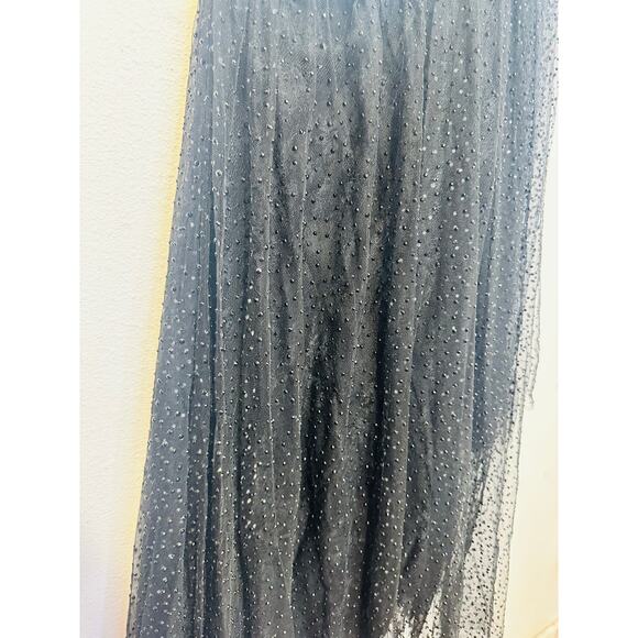 MAC DUGGAL Black One Shoulder Embellished Tulle Mini Party Formal Gown Dress 4 - Picture 9 of 16